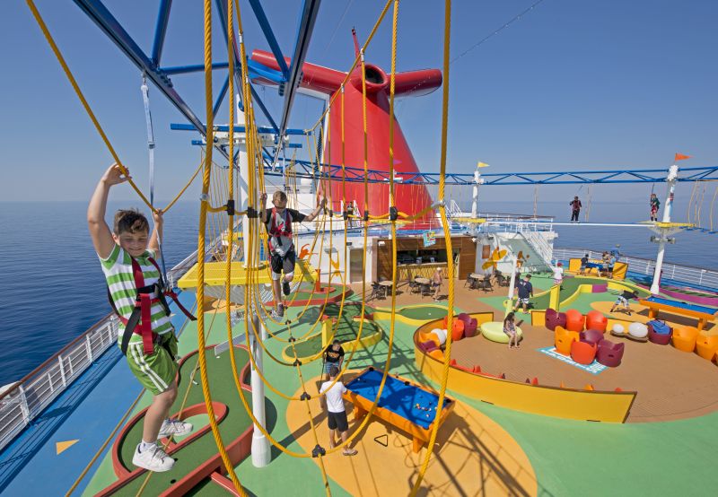 Sea ropes course