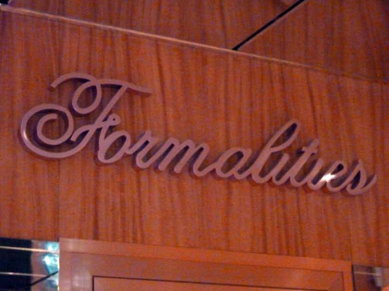 Formalities