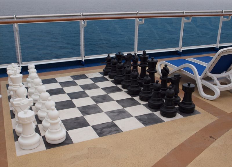 露天国际象棋盘
