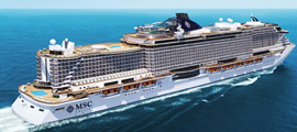 MSC地中海邮轮-海岸线号-3晚巴哈马群岛邮轮旅行2026-10-16迈阿密登船