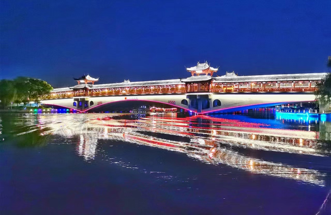 绍兴护城河夜游